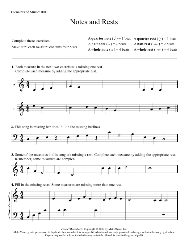 Finale Music Worksheets dpmultiprogram